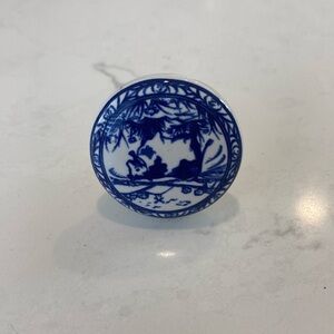 Delft Blue ceramic Drawer Knob